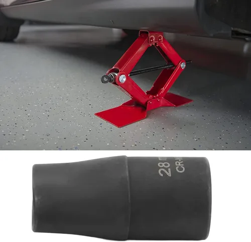 Vista 9 de Adaptador de gato de tijera, 1/2 pulgada de metal negro de tijera Jack Quick Drive para gatos (1.102 in)