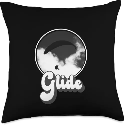 Vista 4 de Paraglide & Skydiving Gifts & T-Shirts Skydiving Parachuter Equipment - Almohada de regalo para parapente, 16 x 16 pulgadas, multicolor