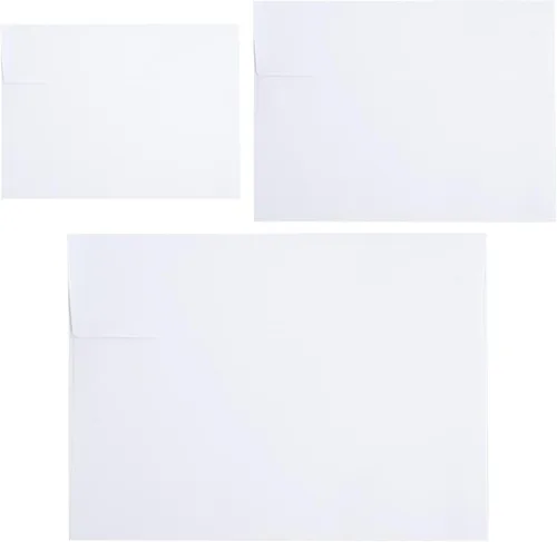 Vista 10 de 50 paquetes de sobres de invitación, sobres para postales, sobres A2 negros, sobres para invitaciones, sobres para tarjetas de 4.5x5.5 pulgadas