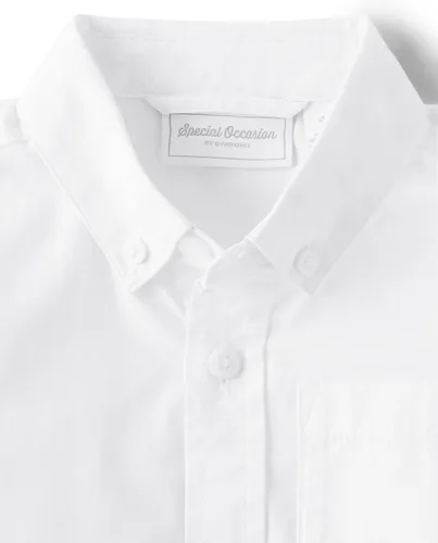 Vista 2 de Gymboree Boys' and Toddler Special Occasion Long Sleeve Button Up Dress Shirts