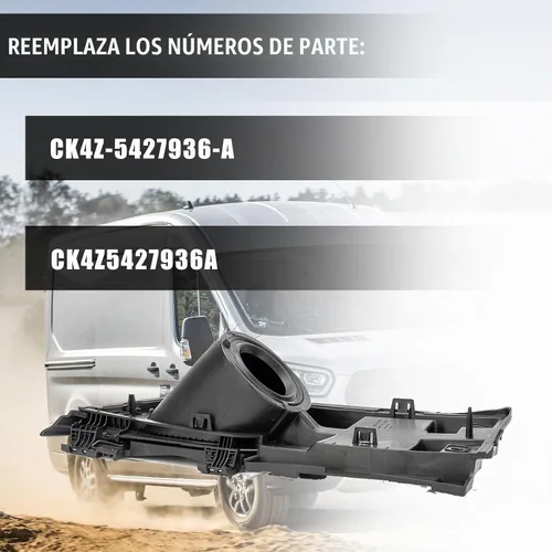 Vista 2 de Tapa de combustible con bisagra de bolsillo compatible con Ford Transit Van 2015-2023 Reemplaza # CK4Z-5427936-A, CK4Z-5427936-F Kit de puerta