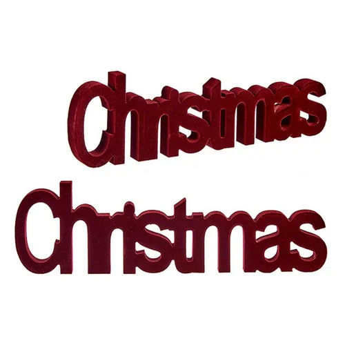 Vista 3 de Figura Decorativa Krist+ Christmas Rojo 11 x 2,5 x 36,5 cm