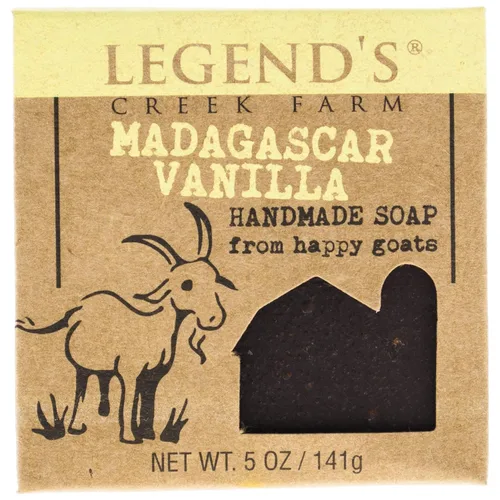 Vista 6 de Legend's Creek Farm Goat Milk Soap - Jabón hidratante limpiador para manos y cuerpo, jabón natural de 5 onzas para piel sensible, hecho a mano