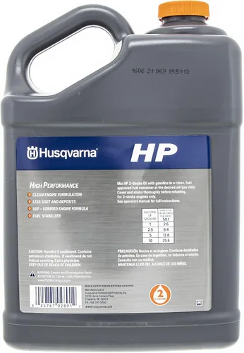 Vista 3 de Husqvarna OEM HP 2 Stroke Aceite de motor Botella de 1 galón 593152605