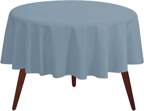 Vista 6 de Pomp - Mantel premium de poliéster con estampado abstracto de 52 x 52 pulgadas cuadradas Tela de fácil cuidado, resistente a arrugas y manchas