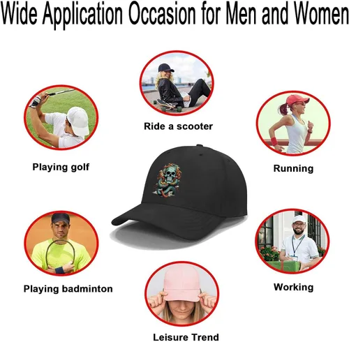 Vista 3 de Gorra de papá, gorra de béisbol clásica de moda, gorra de béisbol ajustable