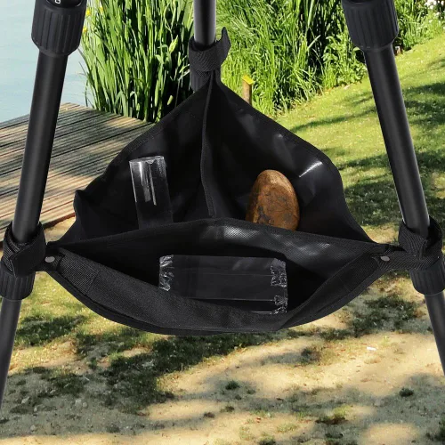 Vista 2 de Bolsa de piedra para trípode, bolsa de piedra para trípode, bolsa de arena para video, soporte de trípode universal resistente, bolsa de piedra