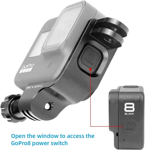 Vista 4 de Adaptador de codo vertical de aluminio de 90 grados para GoPro Hero 8