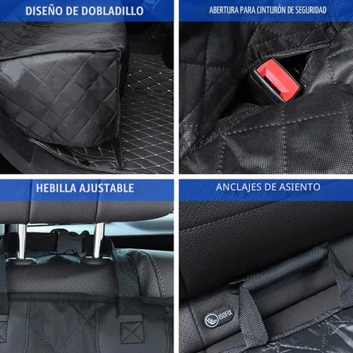 Vista 3 de BESULEN - Funda impermeable para asiento de coche, color negro
