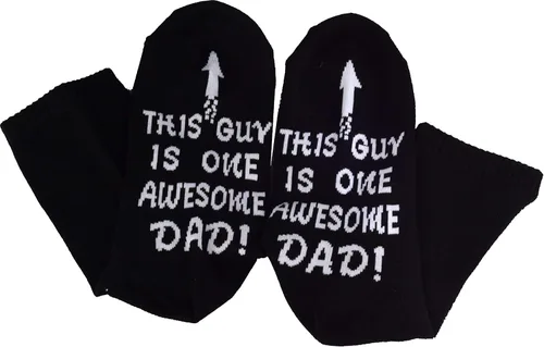 Vista 4 de MEANT2TOBE Regalos para el mejor padre del mundo, regalos del día del padre, calcetines para el mejor papá del mundo, regalo retro para papá