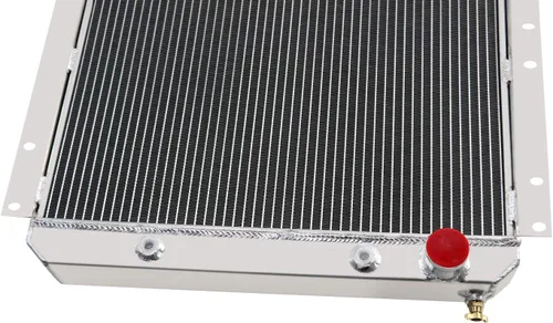 Vista 8 de Radiador de aluminio completo para 1960-1984 Toyota Land Cruiser FJ40 FJ45 Gasolina 3.9L 4.2L, 3 hileras de radiadores de enfriamiento 3 Row Core