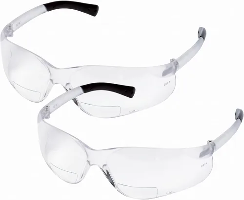 Vista 5 de BKH10 Anteojos de seguridad de policarbonato, 1.0 Diopter, transparente, con antiderrape Lente Transparente