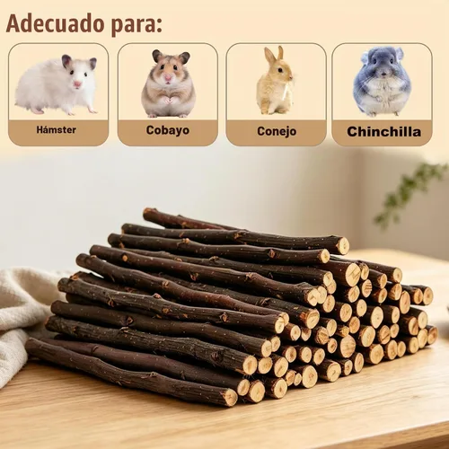 Vista 6 de Palitos de manzana natural 17.64 oz, juguetes masticables