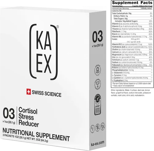 Vista 2 de KA EX - Reductor de Estrés de Cortisol para Atletas Revolucionario de Recuperación Post-Entrenamiento Clínicamente Probado y Confiado por Miles