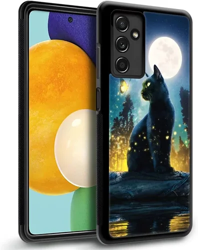 Vista 2 de ZHEGAILIAN Funda compatible con Samsung Galaxy A14 5G, antideslizante, de poliuretano termoplástico suave, a prueba de golpes, compatible con Gato