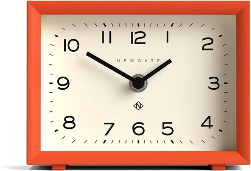 Vista 10 de NEWGATE Henry - Reloj de escritorio, diseño rectangular contemporáneo, gris elegante, fácil de leer, estilo moderno para escritorio, mesa, estante