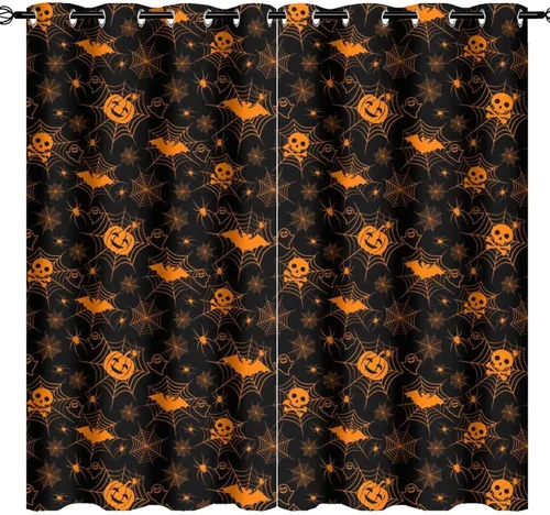 Vista 15 de Cool King of The Forest - Cortinas opacas con diseño de tigre anime, fantasía, animal, fuego, tigre, hielo, con ojales, ahorro de energía, 2