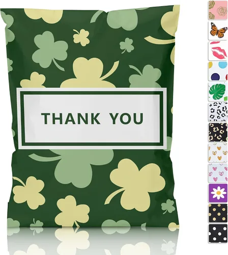 Vista 11 de JinRuiKJ Paquete de 25 sobres de polietileno con estampado de leopardo negro, 10x13, bolsas de envío para ropa, bolsas de correo autoadhesivas