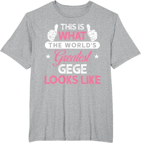 Vista 44 de Gege Gift: World's Greatest Gege T-Shirt, Negro