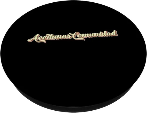Vista 2 de Aceitunas Comunidad TShirt Retro Art Baseball Font Vintage PopSockets Swappable PopGrip