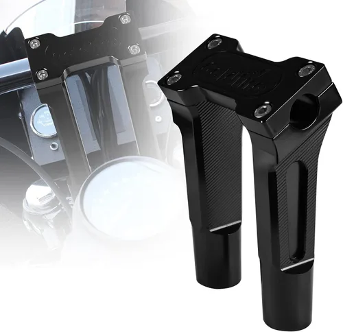Vista 15 de Abrazadera superior para manillar de 1 pulgada / 0.984 in, kit de extensión de barra de mango alto de 6 pulgadas, ajuste universal para Harley