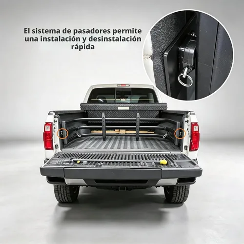 Vista 8 de Extensor de caja de camión para Ford Ranger, Maverick, Chevy Colorado, GMC Canyon, camionetas Nissan Frontier, extensión de cama de 24 pulgadas