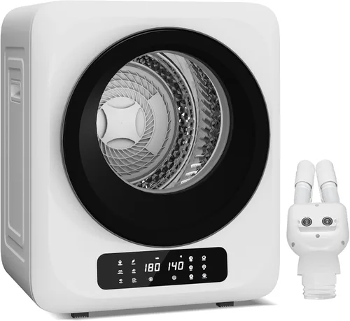 Vista 9 de Zynkez Secadora de ropa portátil de 12 libras, secadora de ropa compacta de 850 W con secadora de botas, 6 modos de secado, secadora eléctrica