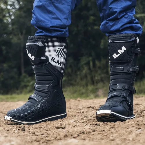 Vista 2 de ILM Botas de motocicleta impermeables ATV Motorcross Dirt Blike para hombres, modelo MX3