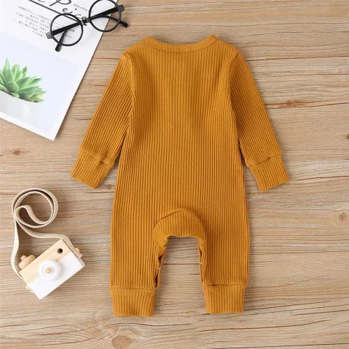 Vista 4 de Kuriozud Mameluco de una pieza para recién nacido, unisex, con botones, para bebé y niña