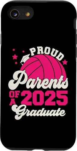 Vista 17 de iPhone 16 Parents of a 2025 Graduate Senior Graduation Volleyball Case