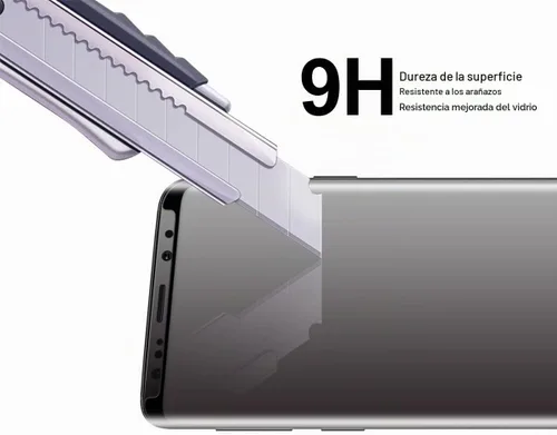 Vista 5 de Supershieldz Protector de pantalla de vidrio templado diseñado para Samsung (Galaxy S9 Plus) con bandeja de fácil instalación, antiarañazos, sin