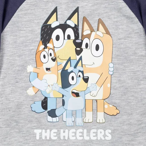 Vista 3 de Bluey Mom Dad Bingo Fleece Sudadera con capucha para niños pequeños a niños grandes