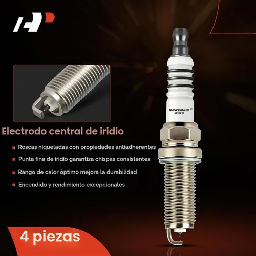Vista 3 de A-Premium Bujías de Doble Iridio Compatibles con Toyota Corolla 2015-2019, Corolla iM 2017-2018, Prius 2015, Prius Plug-In 2015, Prius V 2015-2017