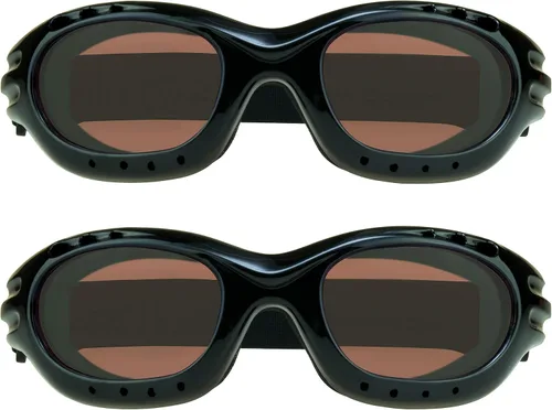 Vista 18 de Bikershades Gafas de Seguridad para Motocicleta para Hombre y Mujer. Lentes Polarizadas, Humo, Azul Espejado u Naranja, Lentes Amarillos