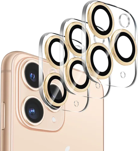 Vista 20 de Dengduoduo Paquete de 3 protectores de lente de cámara para iPhone 11 Pro de 5.8 pulgadas y iPhone 11 Pro Max de 6.5 pulgadas, vidrio templado