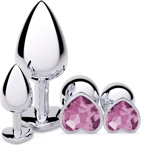 Vista 10 de Vikkiy Anal Plug Beginner Set, 4 PCS Stainless Steel Butt Plug Kit