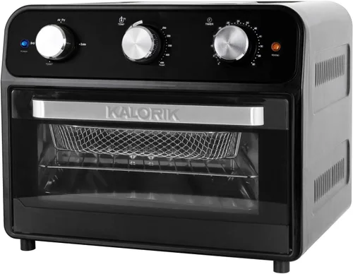 Vista 3 de Kalorik AFO 46129 BK - Horno tostador con freidora de aire de 22 cuartos de galón, color negro