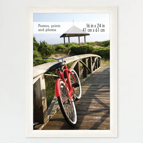 Vista 71 de MCS Marco para póster con estilo de museo, 11 x 17 pulgadas, madera de granero, vertical y horizontal, para colgar en la pared, marco grande