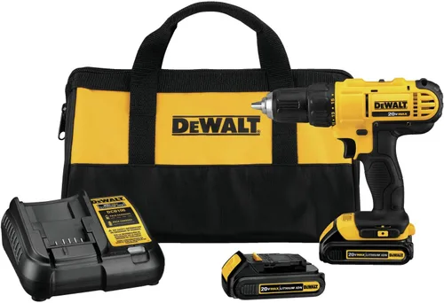 Vista 10 de DEWALT Kit de taladro inalámbrico de 20 V MAX* con destornillador/brocas, 100 piezas (DCD771C2 y DWA2FTS100)