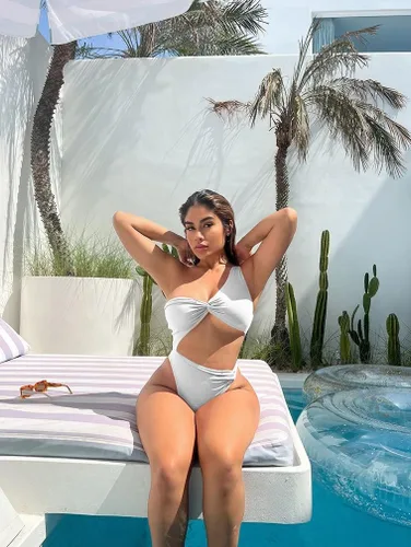 Vista 4 de XXTAXN Traje de baño sexy de una pieza para mujer, con corte de tanga, monokinis