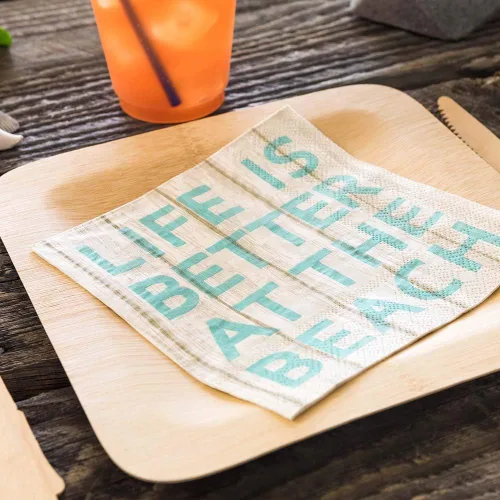 Vista 3 de Servilletas de papel de 13 pulgadas, 20 servilletas impresas con diseño de playa, 3 capas, bordes texturizados, servilletas decoradas de papel
