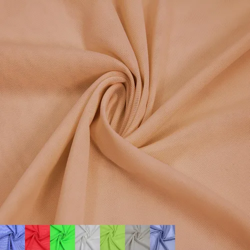 Vista 9 de The Yard - Tela de malla de encaje de poliéster y elastano de 60 pulgadas de ancho, (3.53 oz/m²), ligera, elástica en 4 direcciones, transpirable