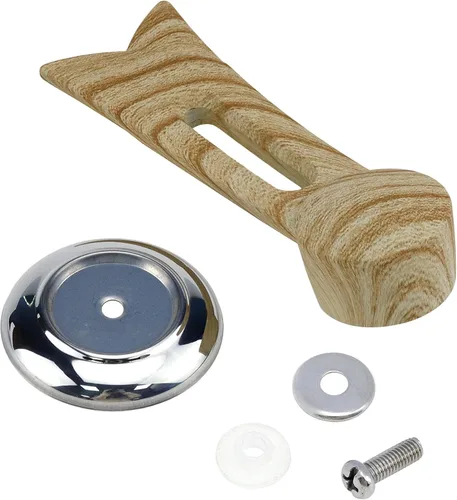 Vista 2 de Manijas de madera para tapa de olla, paquete de 2, pomos de repuesto para utensilios de cocina, fácil agarre, compatible con cocina