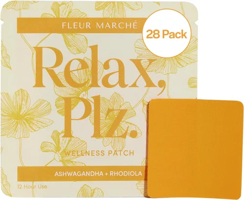 Vista 8 de Fleur Marche Relax, Plz Botanical Patch - Parche de bienestar calmante y relajante con ashwagandha, manzanilla y otros poderosos adaptógenos