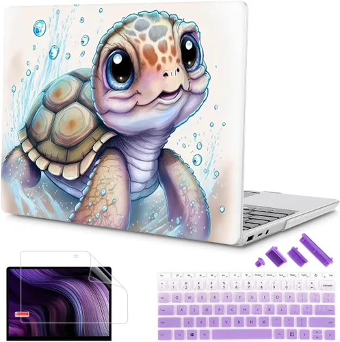 Vista 13 de Mektron Funda para laptop Microsoft Surface GO 3 de 12.4 pulgadas, compatible con Go 2/1, versión 2022-2020, modelo 1943/2013, carcasa rígida