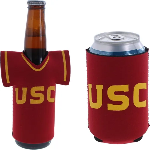 Vista 100 de College Team Color Logo Can & Bottle Holder Insulator Beverage Cooler Set
