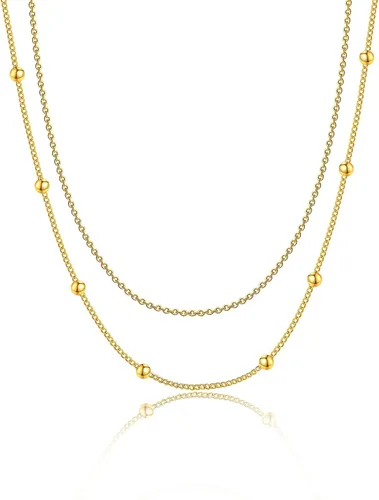 Vista 79 de Collares en capas para mujer, chapados en plata, delicada cuerda torcida de serpiente, delicado collar en capas, gargantilla de diferentes