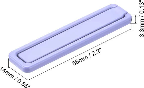 Vista 2 de uxcell Soporte delgado para teléfono celular, soporte de escritorio horizontal y vertical, soporte plegable para teléfono para la mayoría de Púrpura