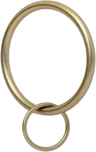 Vista 16 de Ivilon Anillos de Cortina con Ojales de Tapicería - Anillo de 1.7" para Pasadores de Gancho, Juego de 14 - Latón Antiguo Ant Brass