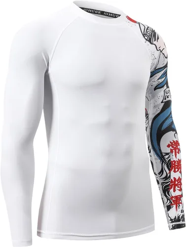 Vista 3 de HUGE SPORTS Manga larga con protección solar UV UPF 50+ para hombre